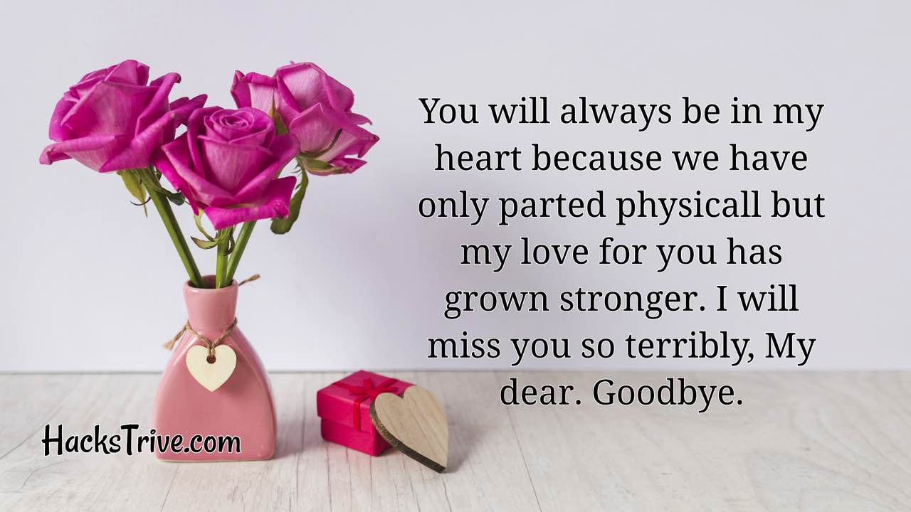 Best Goodbye Messages For Her