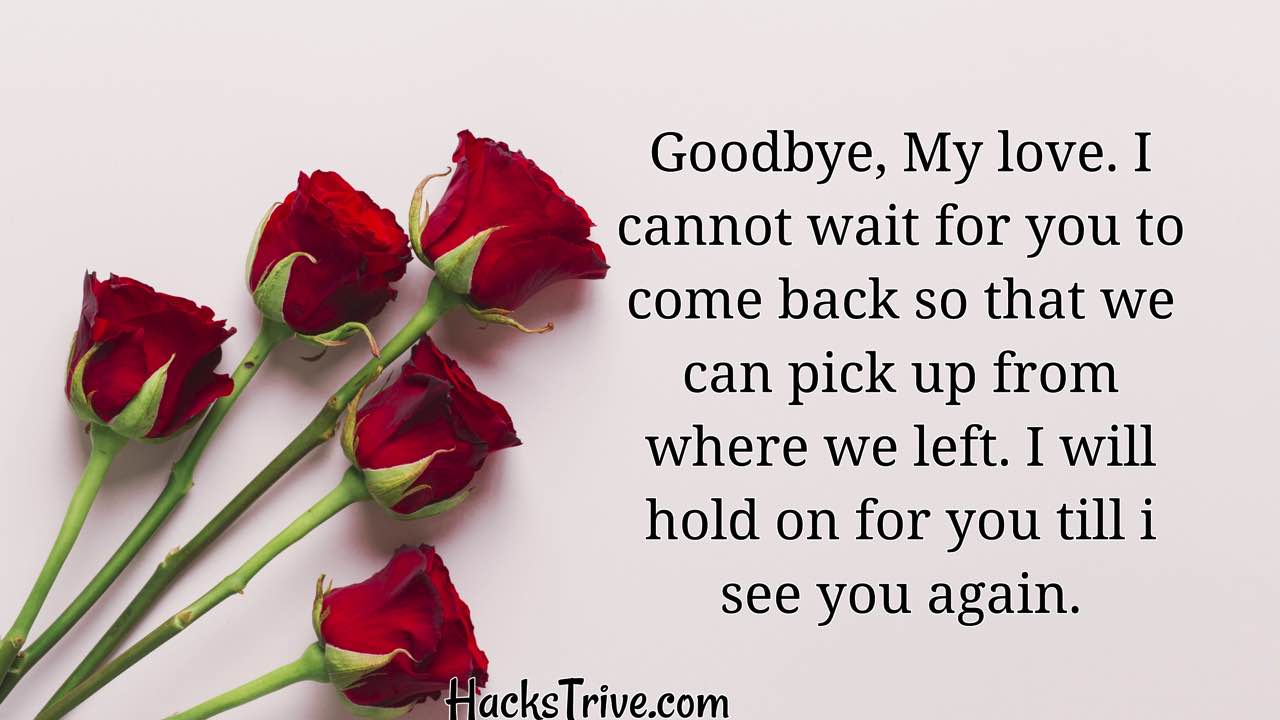 Sweet Goodbye Messages For Her