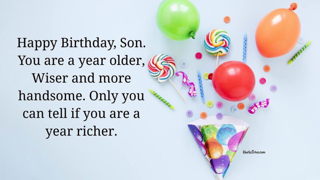 Funny Birthday Wishes For Your Son
