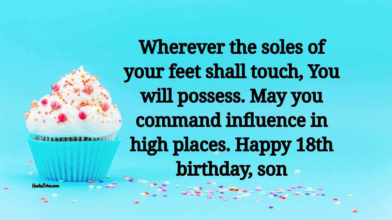 Happy 18th Birthday Wishes To Your son