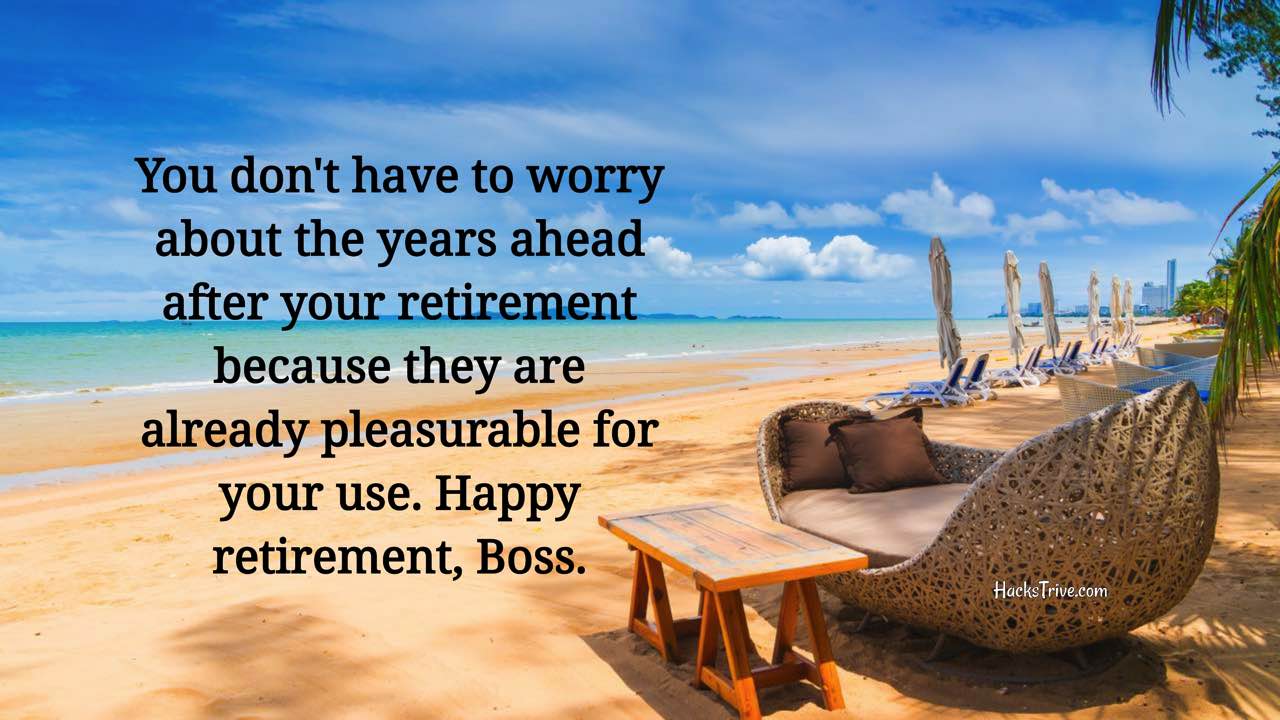 Inspirational Retirement Wishes For Boss