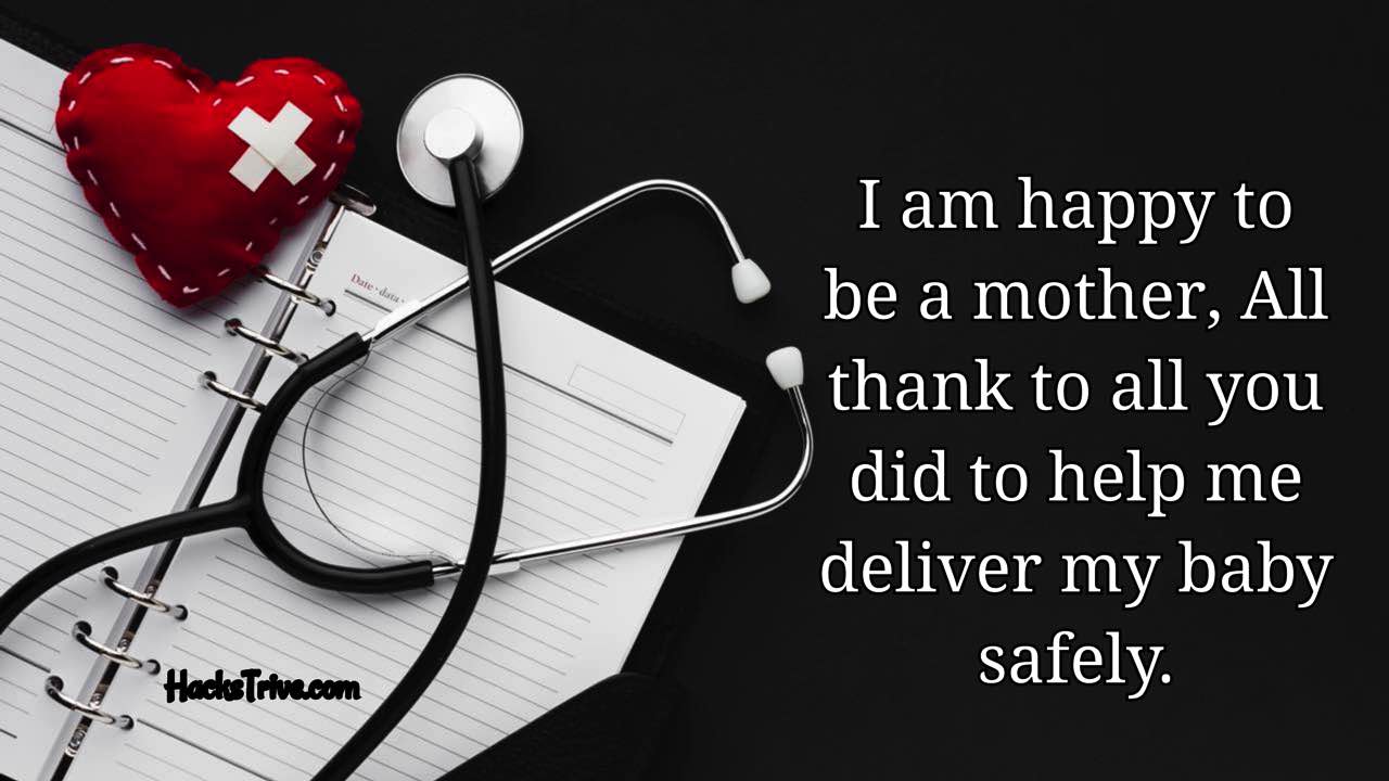Thank You Messages To Doctors And Nurses For Safe Delivery