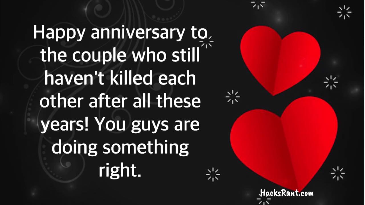 Funny Anniversary Wishes for Couple