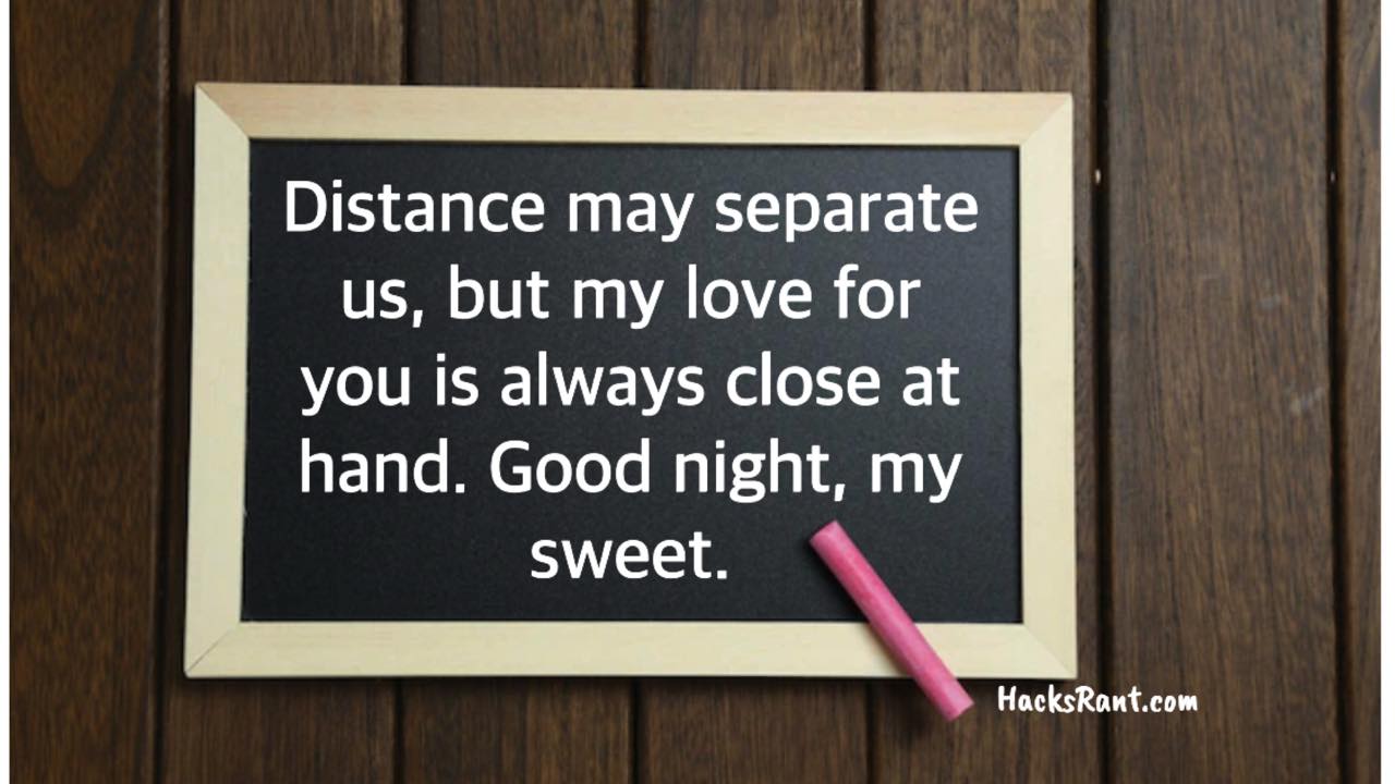 Good Night Messages For Him Long Distance
