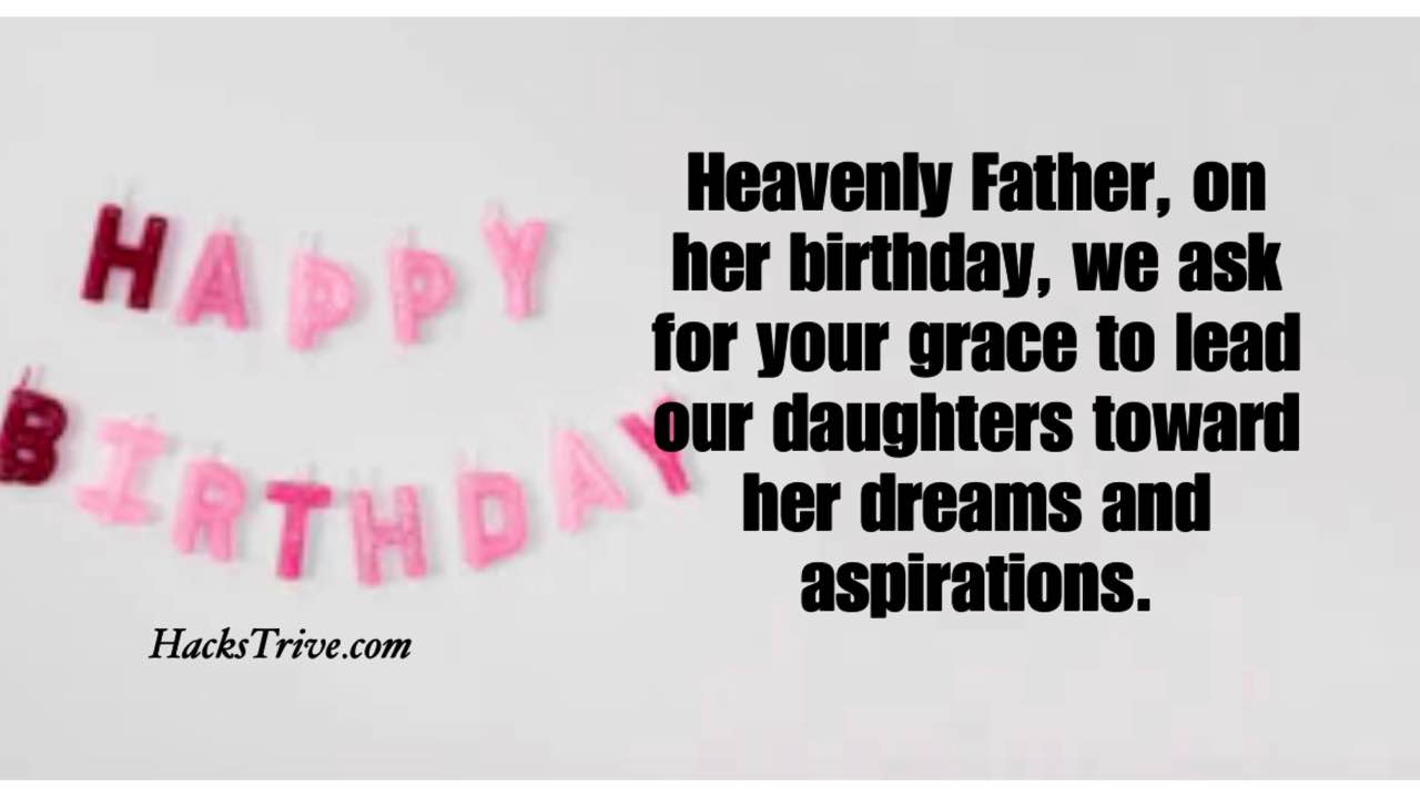 Birthday Prayer for Daughter from Mother