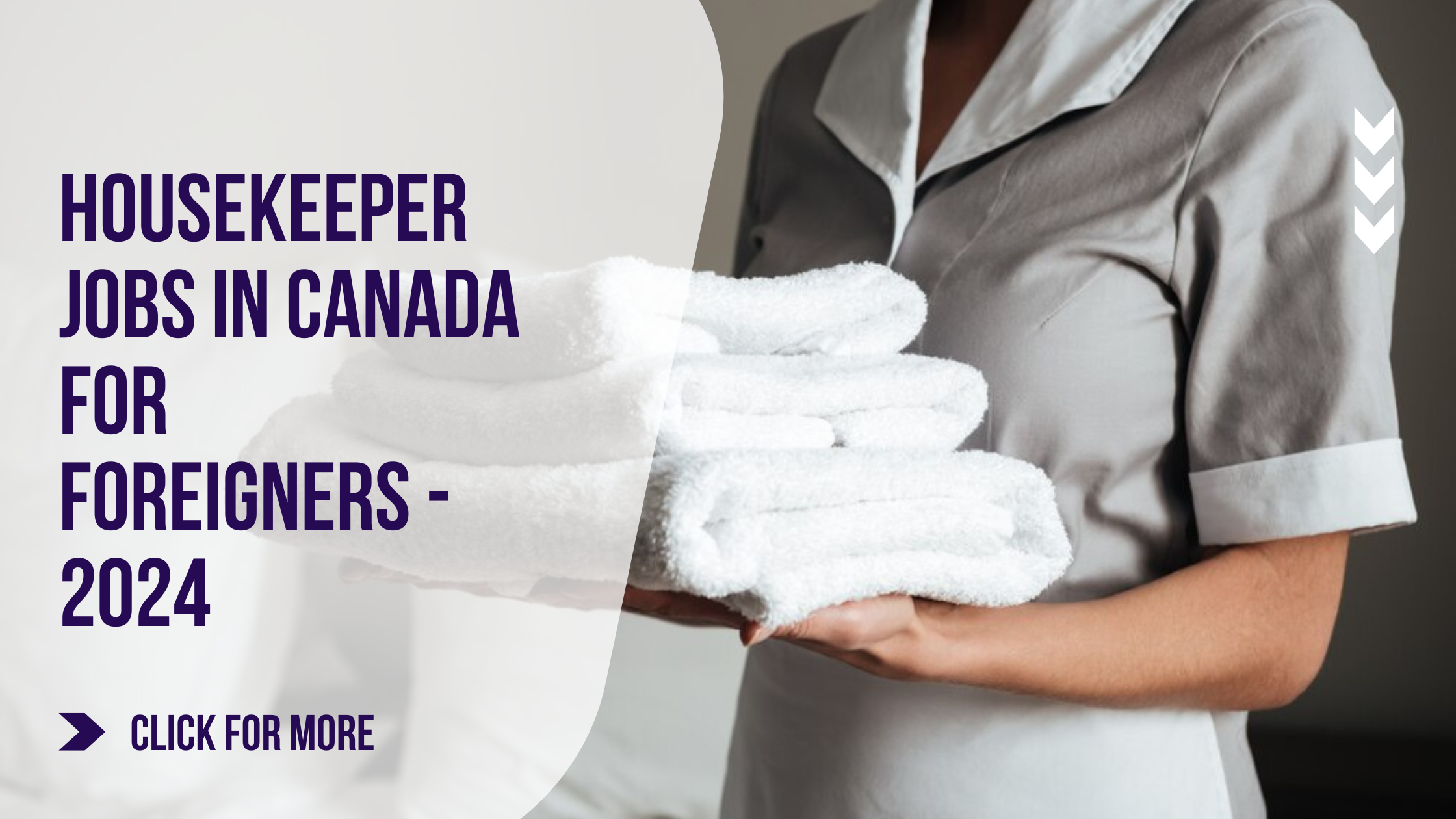 Housekeeper Jobs in Canada for Foreigners - 2024