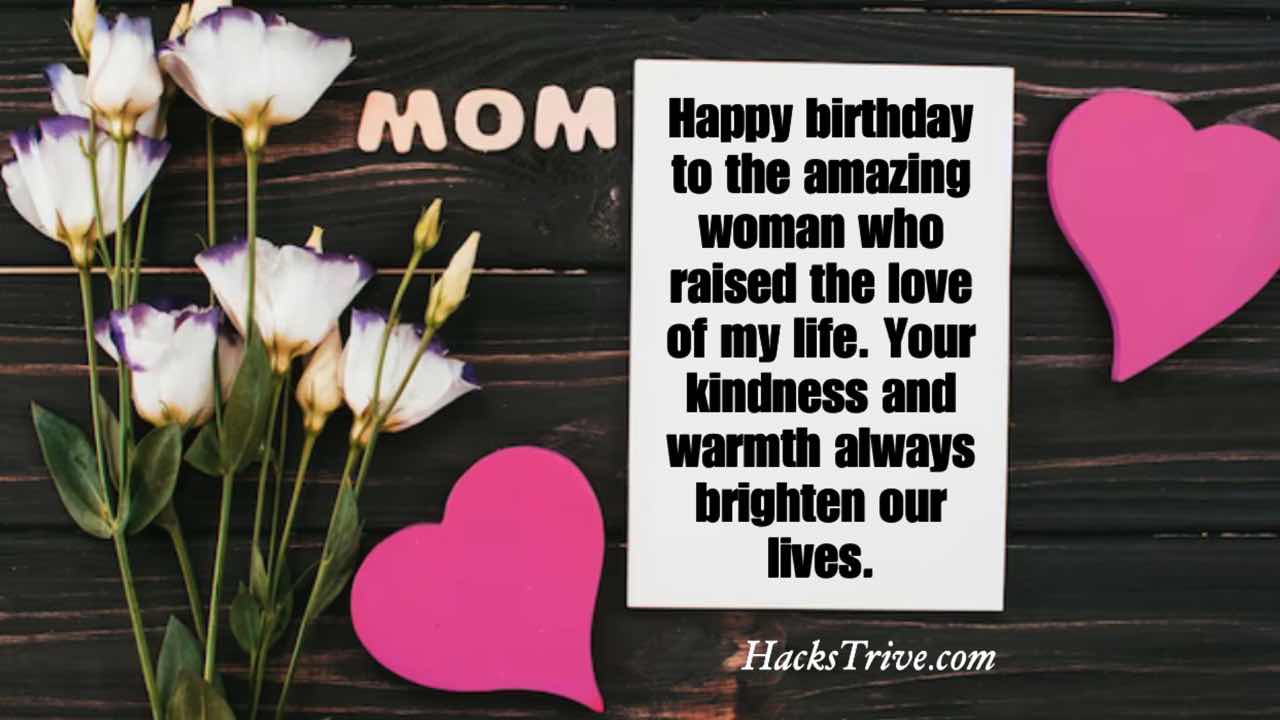 Simple and Beautiful Birthday Wishes for Mother in Law - HacksTrive